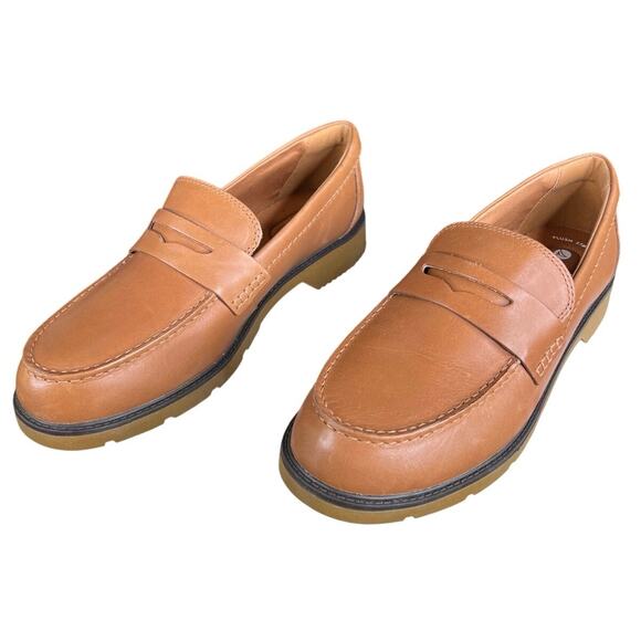 Sperry Women’s Wells Tan Leather Penny Loafer Size US 12 - Picture 6 of 10